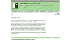 Desktop Screenshot of bipolar-forum.de
